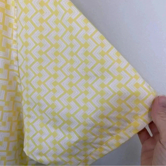 NEW Ted Baker Tiser Geo Print Short Sleeve Cotton Button Up size 5 XL - Picture 6 of 11